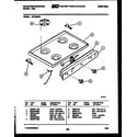 White-Westinghouse GF720NW5 cooktop parts diagram