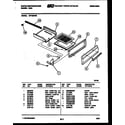 White-Westinghouse GF720NW5 broiler drawer parts diagram