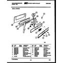 White-Westinghouse GF750ND4 control panel diagram