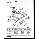 White-Westinghouse GF750ND4 cooktop parts diagram