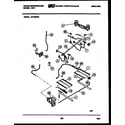 White-Westinghouse GF750ND4 burner, manifold and gas control diagram