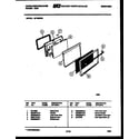White-Westinghouse GF750ND4 door parts diagram