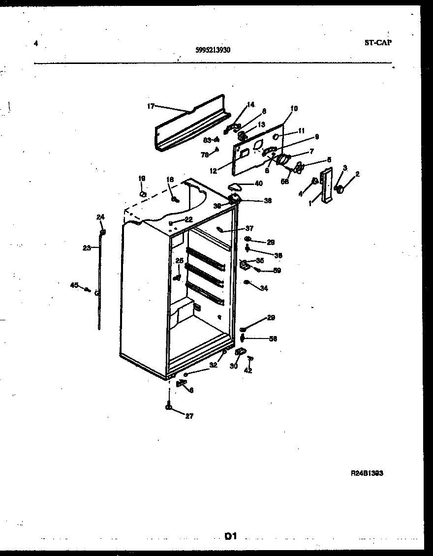 White-Westinghouse ATG170VNLW0 cabinet parts diagram