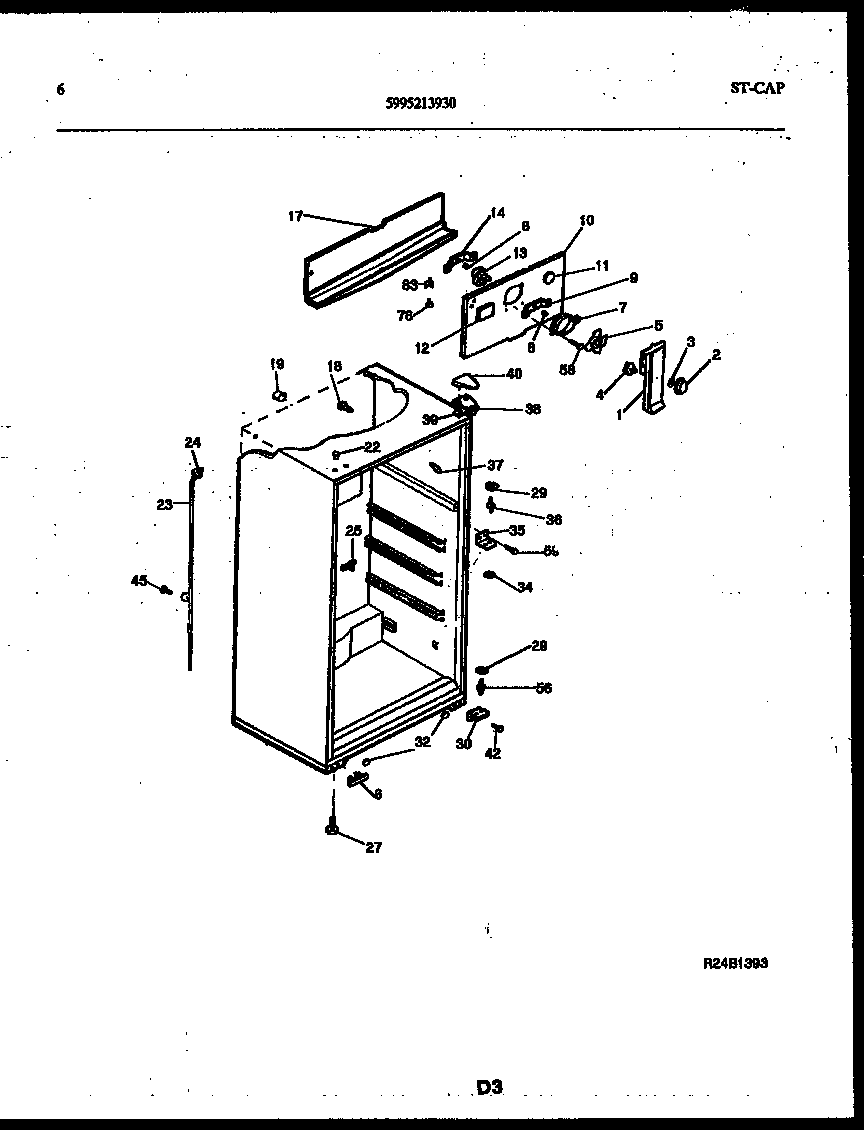 White-Westinghouse ATG170VNLW0 cabinet parts diagram