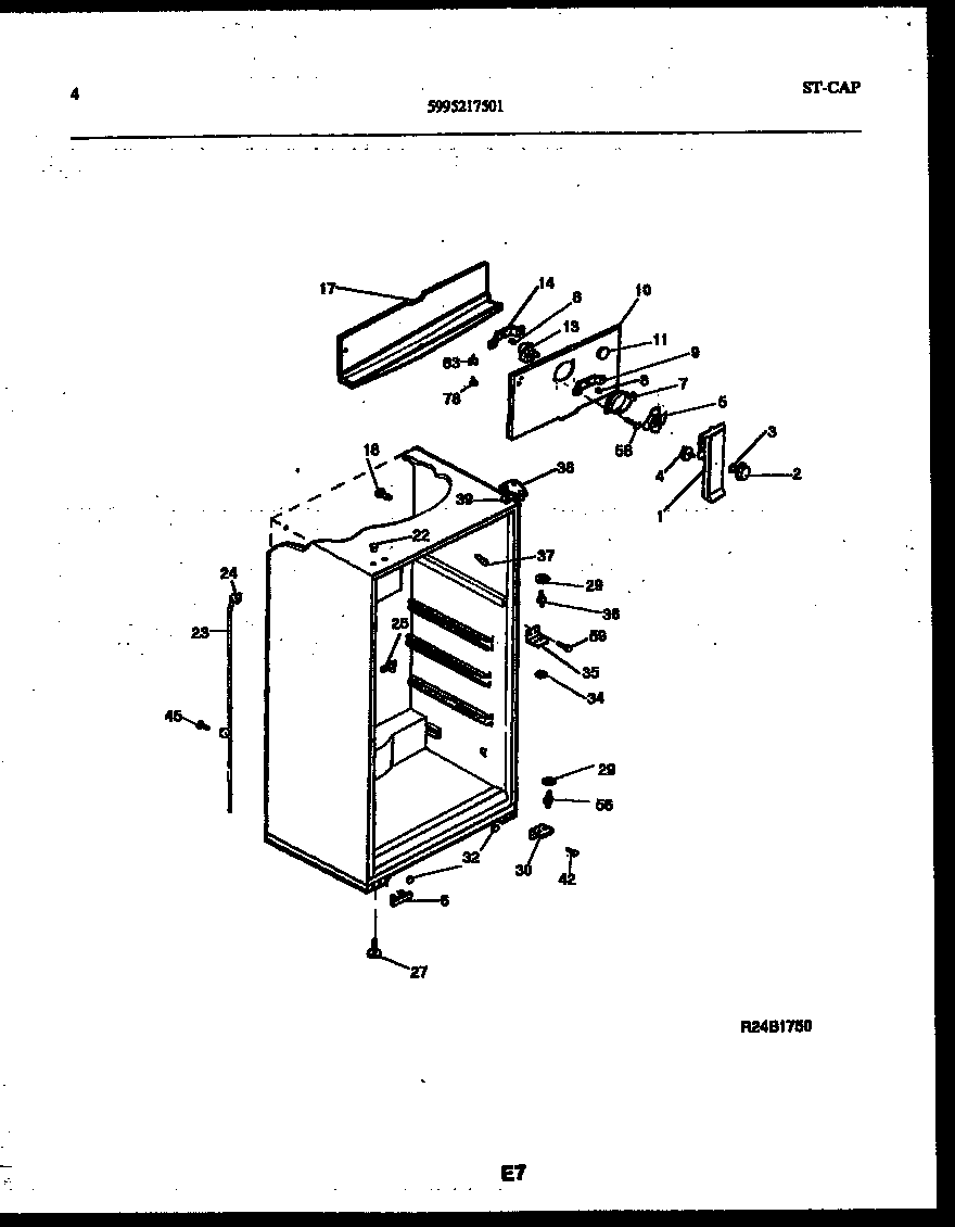 White-Westinghouse ATG130NLW1 cabinet parts diagram