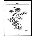 White-Westinghouse RT173MCW1 shelves and supports diagram