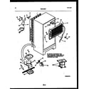 White-Westinghouse RT173MCW1 system and automatic defrost parts diagram