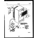 White-Westinghouse RT173MCW1 system and automatic defrost parts diagram