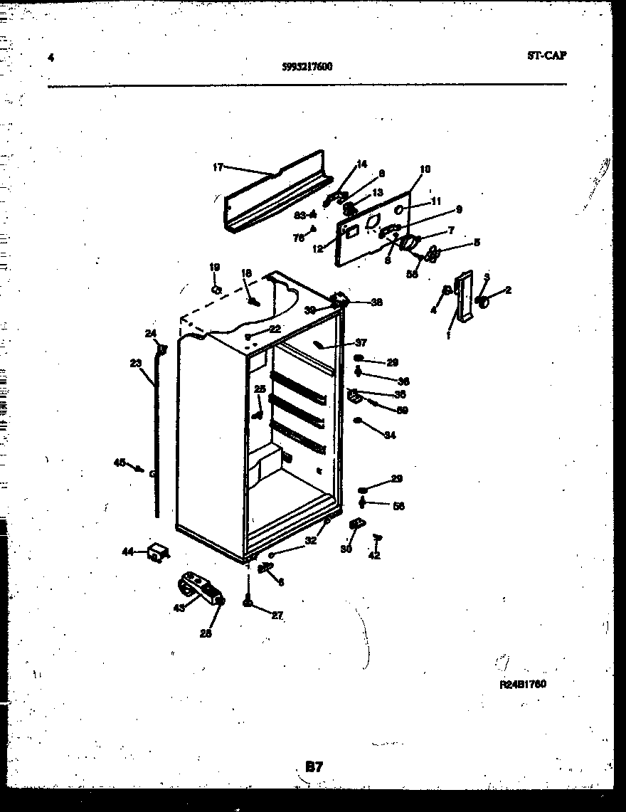 White-Westinghouse ATG173NLD0 cabinet parts diagram