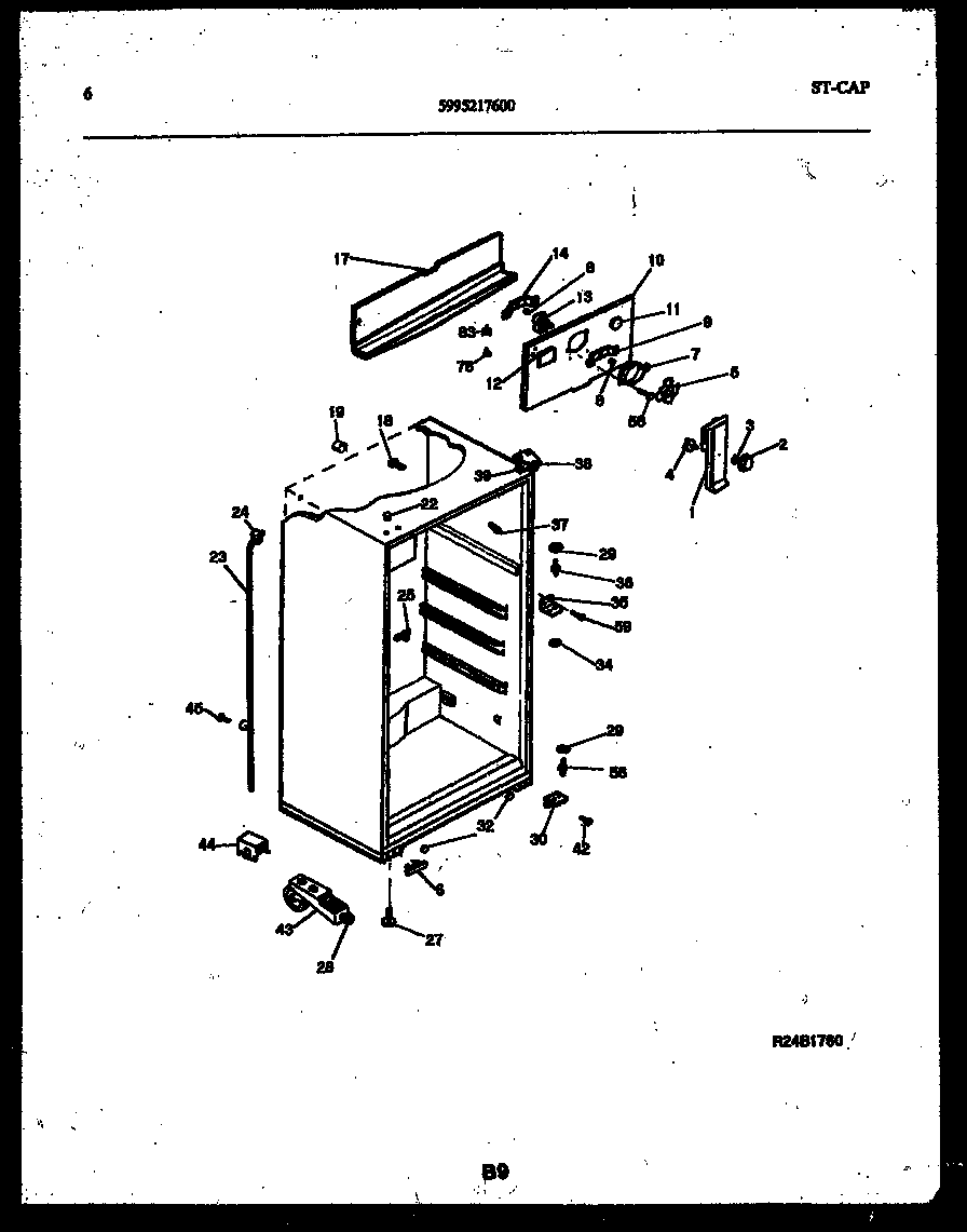 White-Westinghouse ATG173NLD0 cabinet parts diagram