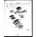 White-Westinghouse ATG170NCW1 shelves and supports diagram