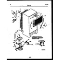 White-Westinghouse ATG170NCW1 system and automatic defrost parts diagram