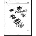 White-Westinghouse ATG175NCW0 shelves and supports diagram