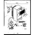 White-Westinghouse ATG175NCW0 system and automatic defrost parts diagram
