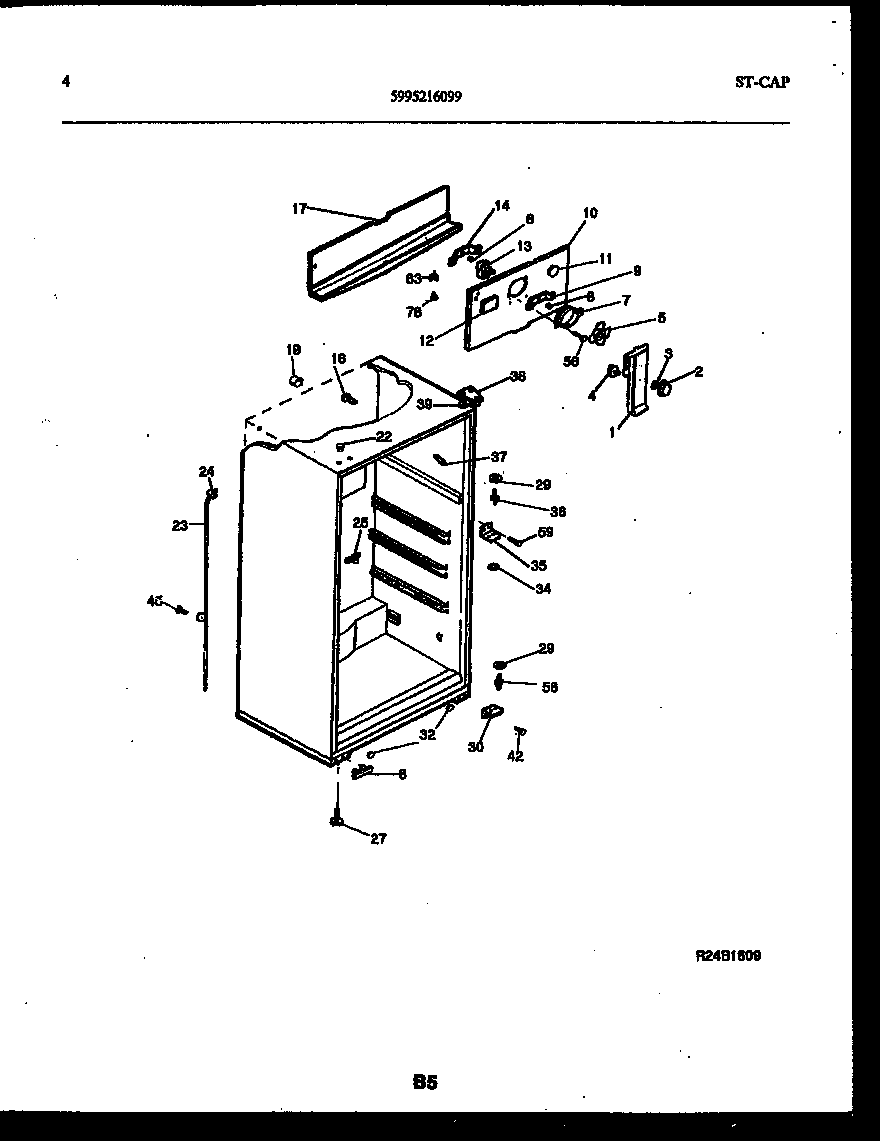 White-Westinghouse ATG170VNLW1 cabinet parts diagram