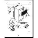 White-Westinghouse ATG170VNLW1 system and automatic defrost parts diagram