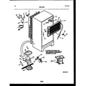 White-Westinghouse ATG170VNLW1 system and automatic defrost parts diagram