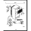 White-Westinghouse RT193MCW2 system and automatic defrost parts diagram