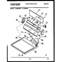 White-Westinghouse DE400KDD5 console and control parts diagram