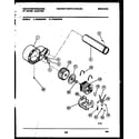 White-Westinghouse DE400KDD5 blower and drive parts diagram