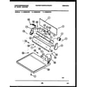 White-Westinghouse DE800KDH4 console and control parts diagram