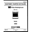 White-Westinghouse GF300NW5 cover page diagram