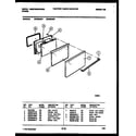 White-Westinghouse GF300NW5 door parts diagram