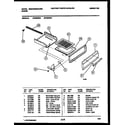 White-Westinghouse GF300NW5 broiler drawer parts diagram