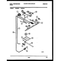 White-Westinghouse GF300NW5 burner, manifold and gas control diagram