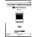 White-Westinghouse GF620NW4 cover page diagram