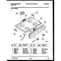 White-Westinghouse GF620NW4 cooktop parts diagram