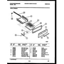 White-Westinghouse GF620NW4 broiler drawer parts diagram