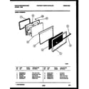 White-Westinghouse GF620NW4 door parts diagram
