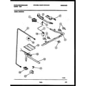 White-Westinghouse GF620NW4 burner, manifold and gas control diagram