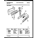 White-Westinghouse GF830ND4 backguard diagram
