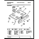 White-Westinghouse GF830ND4 cooktop parts diagram