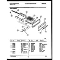 White-Westinghouse GF830ND4 broiler drawer parts diagram