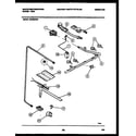White-Westinghouse GF830ND4 burner, manifold and gas control diagram