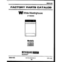 White-Westinghouse LA400MXW2 null diagram