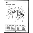 White-Westinghouse GF740NW6 backguard diagram