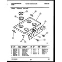 White-Westinghouse GF740NW6 cooktop parts diagram