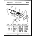 White-Westinghouse GF740NW6 broiler drawer parts diagram