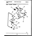 White-Westinghouse GF740NW6 burner, manifold and gas control diagram