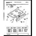 White-Westinghouse GF720NW7 cooktop parts diagram