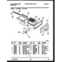 White-Westinghouse GF720NW7 broiler drawer parts diagram