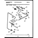 White-Westinghouse GF720NW7 burner, manifold and gas control diagram