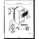 White-Westinghouse RTG216NLD1 system and automatic defrost parts diagram
