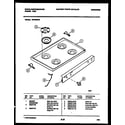 White-Westinghouse GF750NW6 cooktop parts diagram