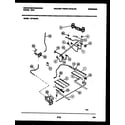 White-Westinghouse GF750NW6 burner, manifold and gas control diagram
