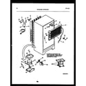 White-Westinghouse RTG215NLD1 system and automatic defrost parts diagram